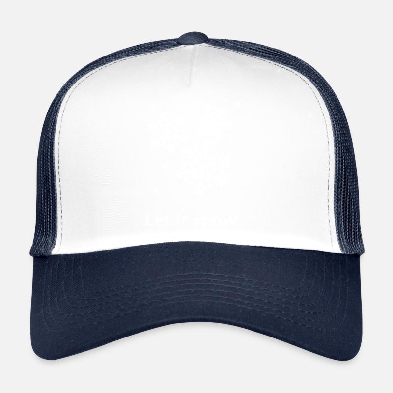 Laissez-le neiger - Casquette trucker  - blanc/marine