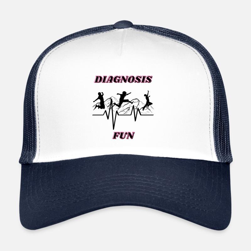 Diagnose Spaß - Trucker Cap - Weiß/Navy