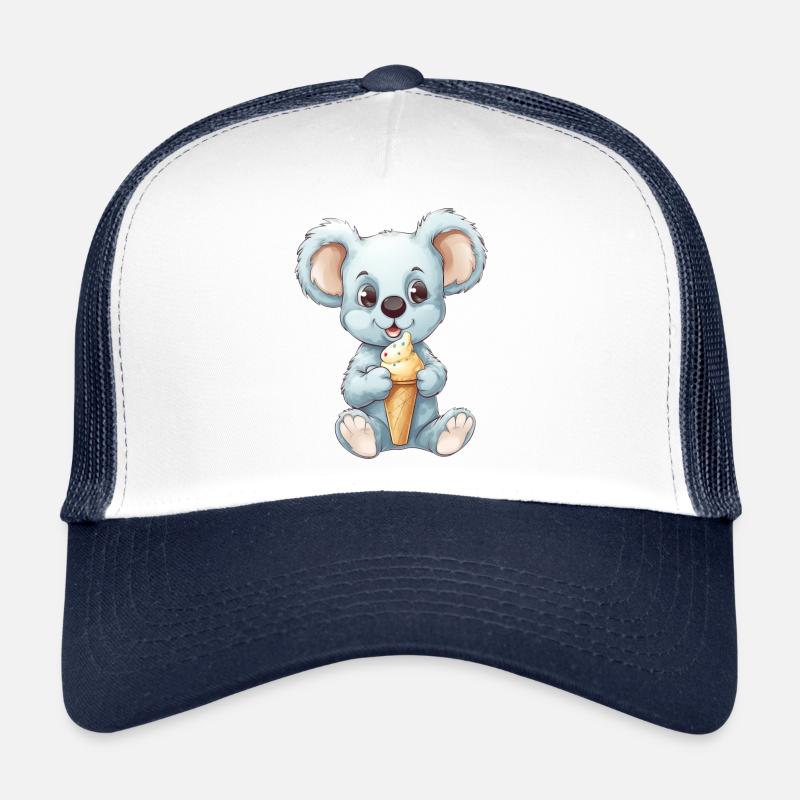 Koala Genießt Eis - Süßes Tier Design Trucker Cap