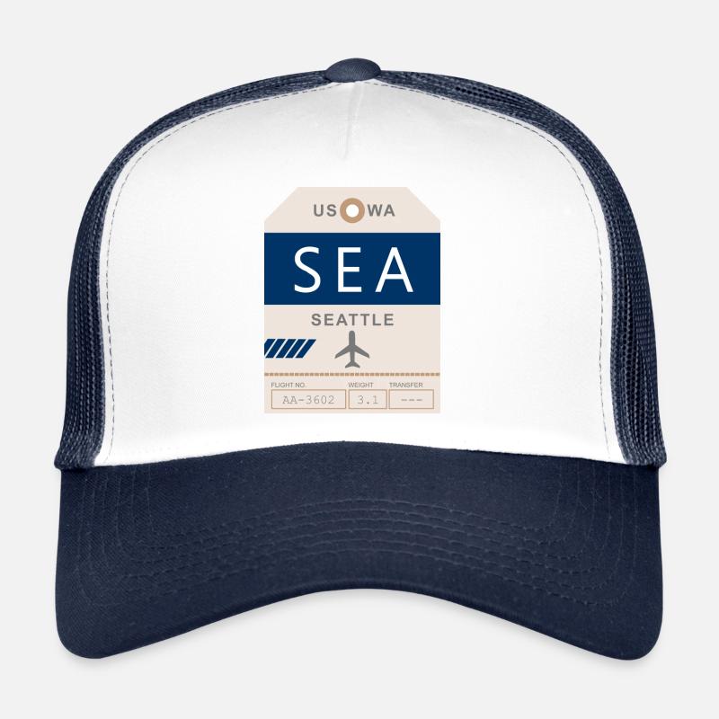 Flughafen Seattle 1950 Trucker Cap