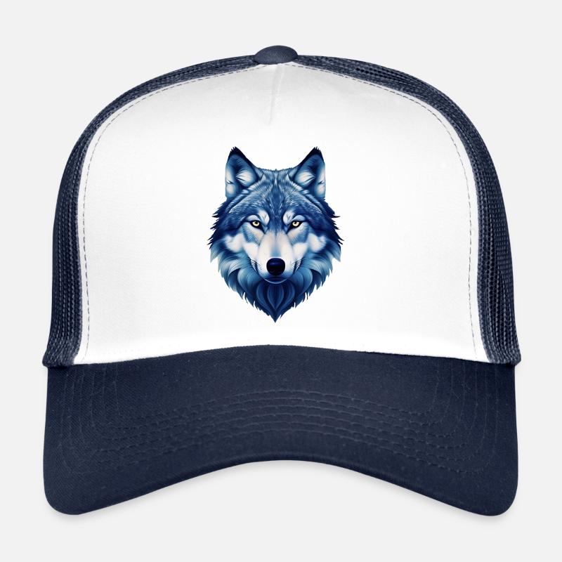 Wolf - Trucker Cap - Weiß/Navy