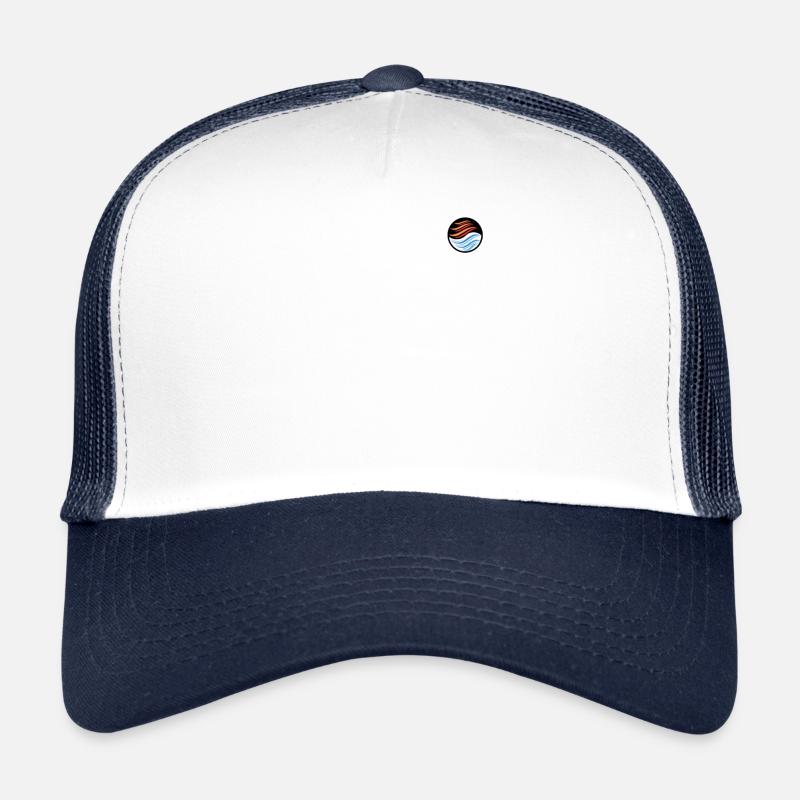 Yin und Yang - Trucker Cap - Weiß/Navy