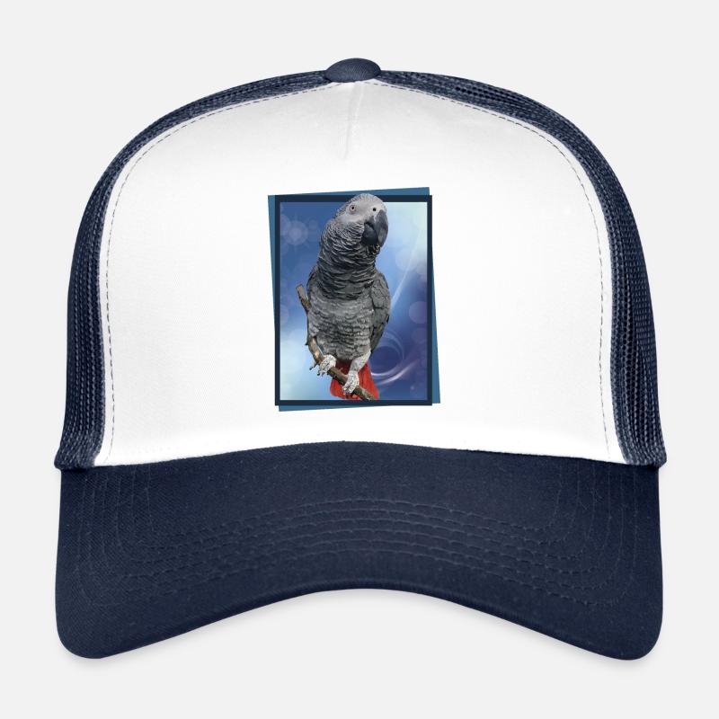 The grey parrot Trucker Cap
