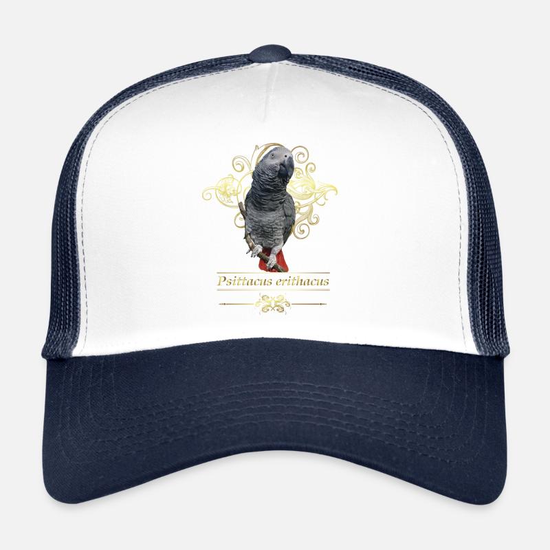 The grey parrot Trucker Cap