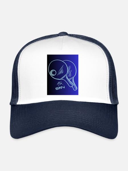 Mr Spin Tennis Table Tennis - Trucker Cap - white/navy - Front