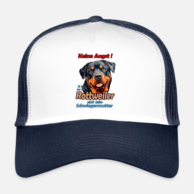 Keine Angst...lustiger Rottweiler Hundespruch Trucker Cap