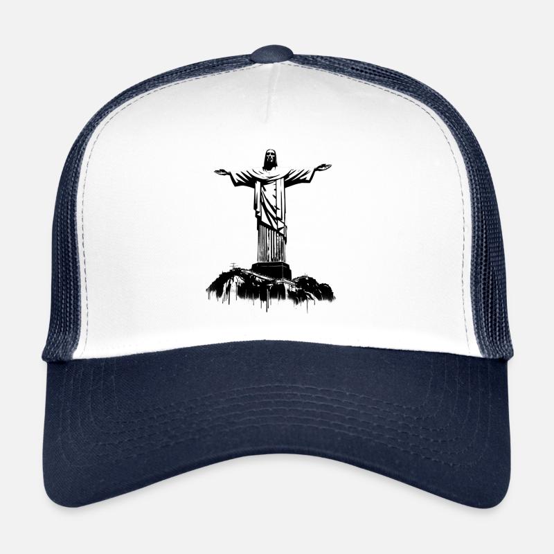 Statue du Christ Rédempteur, Rio de Janeiro, Brésil Casquette trucker 