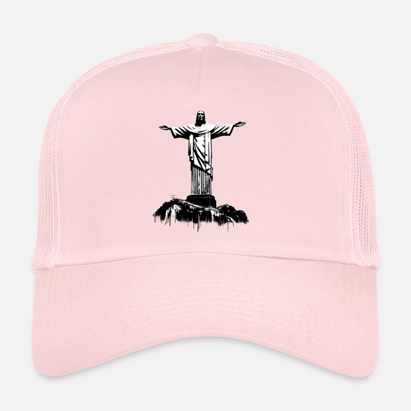 Statue du Christ Rédempteur, Rio de Janeiro, Brésil Casquette trucker 