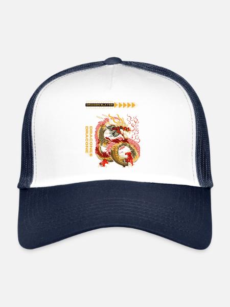 Dragon Slayer - Trucker Cap - white/navy - Front