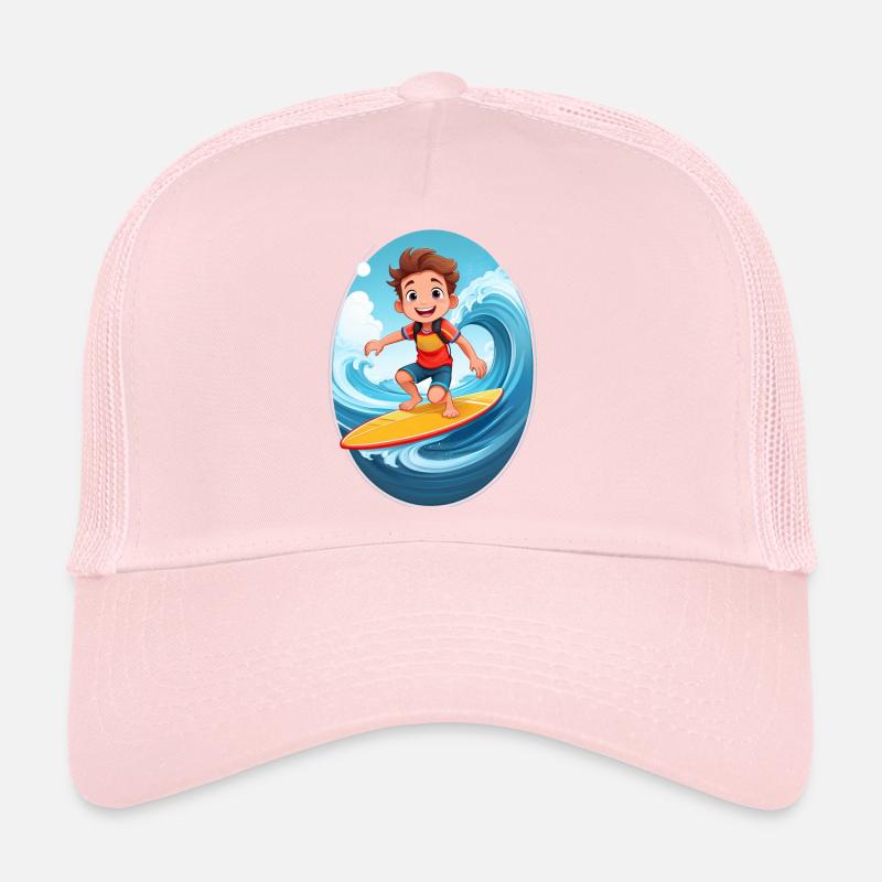 Surfeur avec planche de surf Casquette trucker 