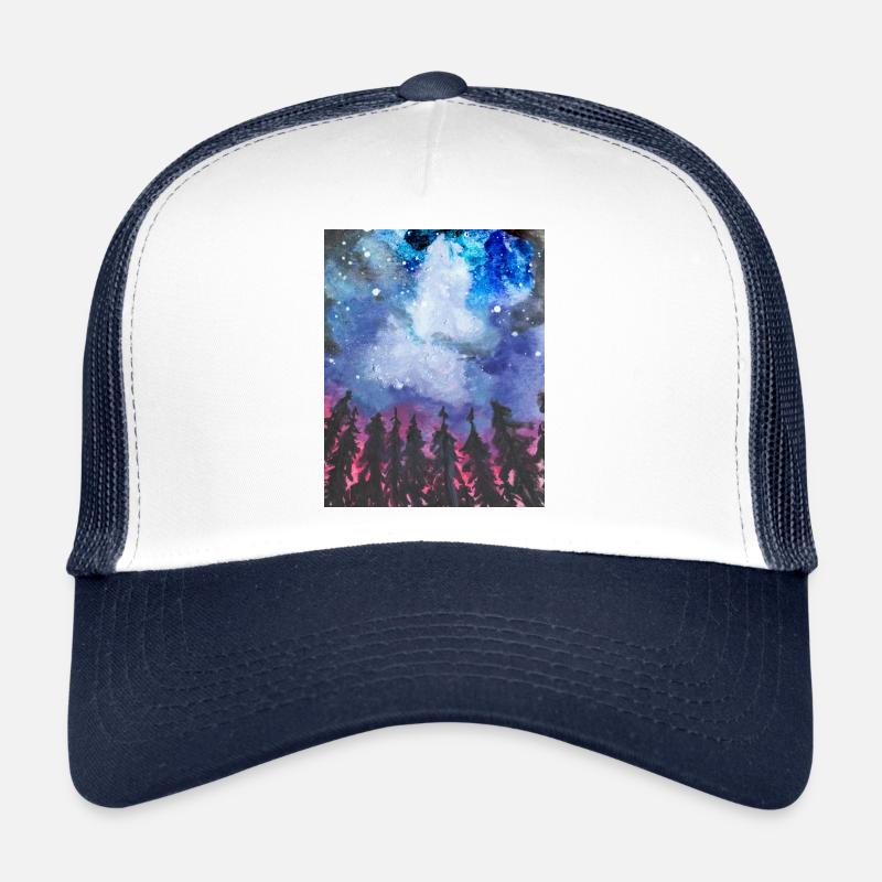 Wald bei Nacht Trucker Cap