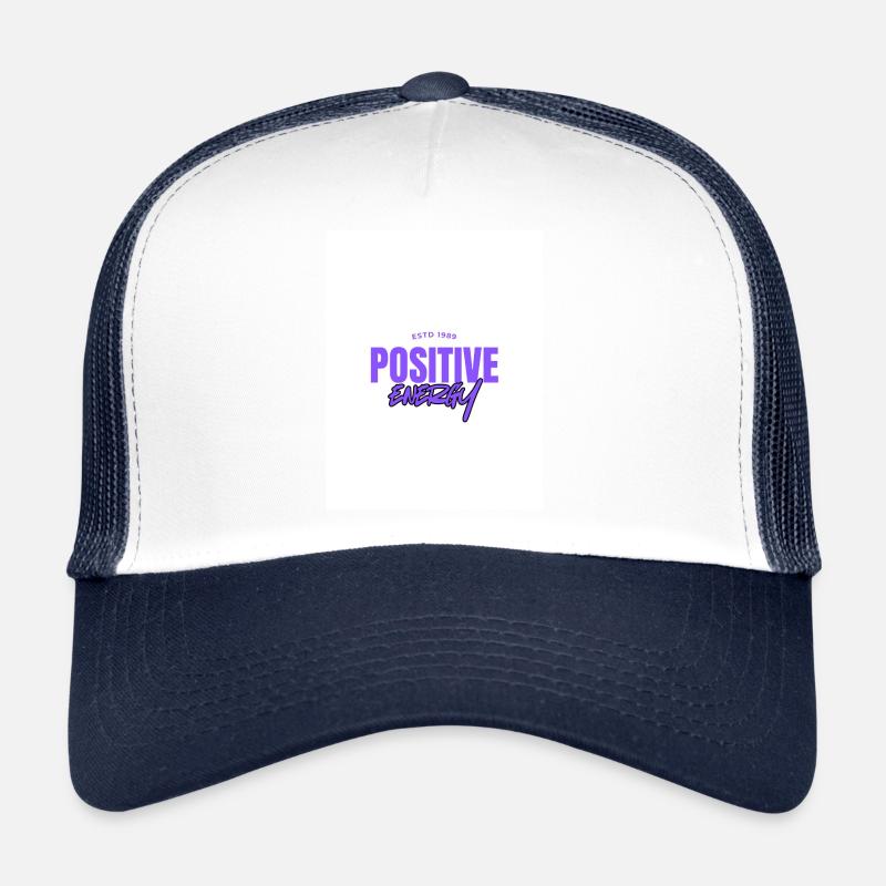 White and Purple Trucker Cap