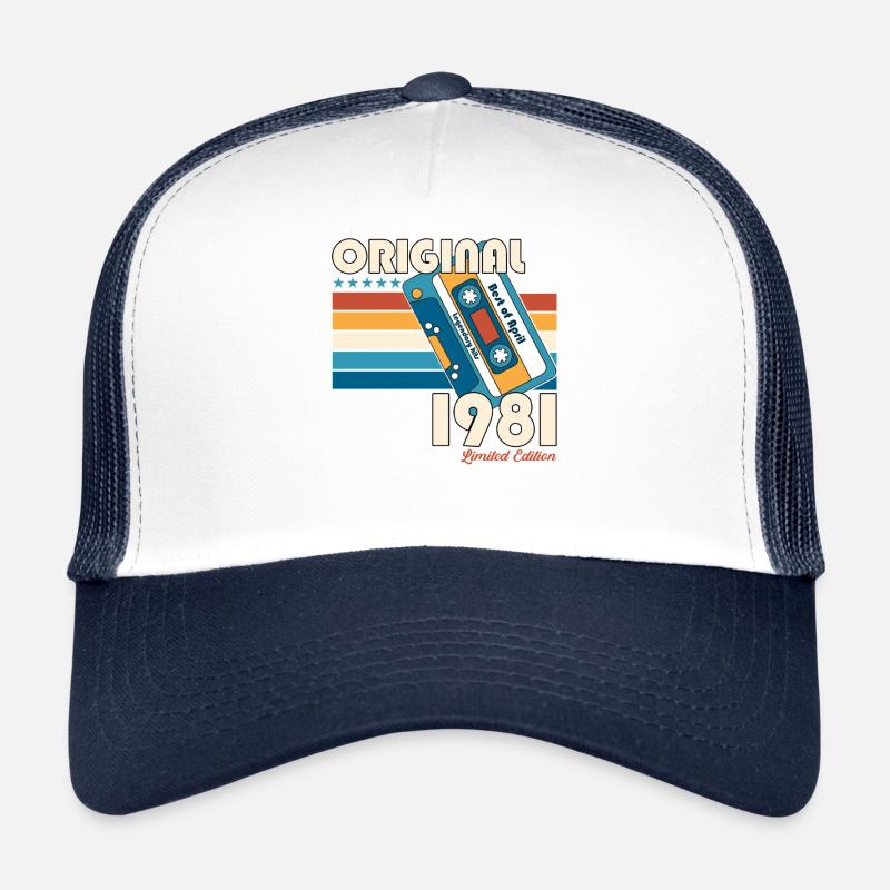 Cassette du 44e anniversaire avril 1981 Casquette trucker 