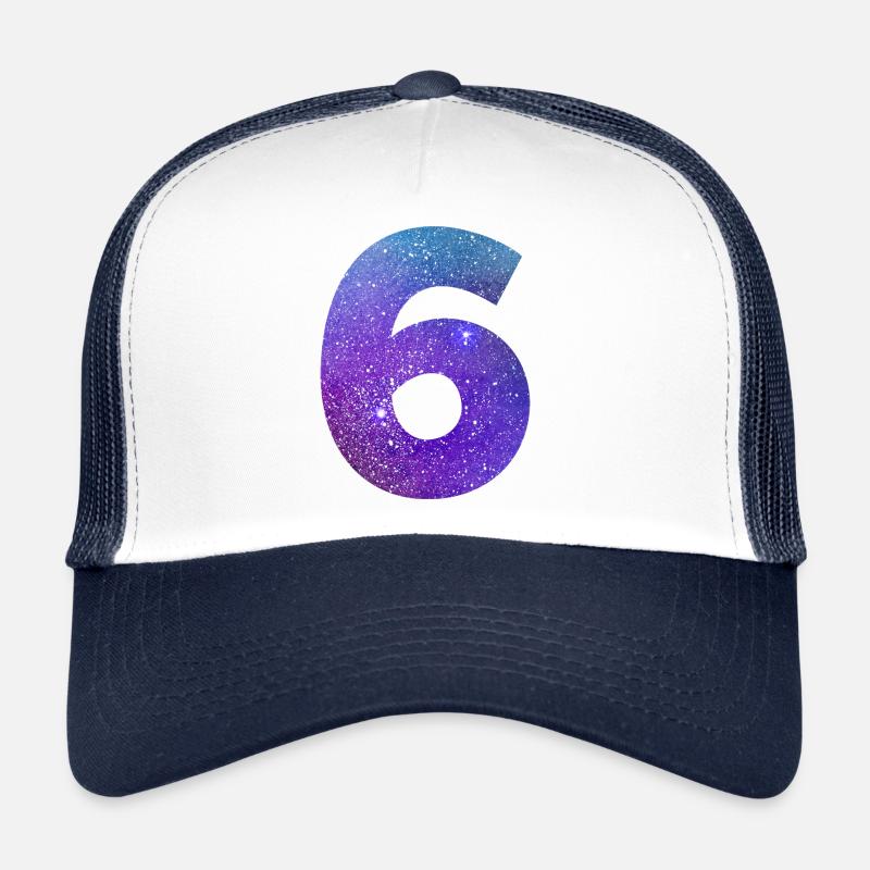 Numéro 6 galaxie Casquette trucker 