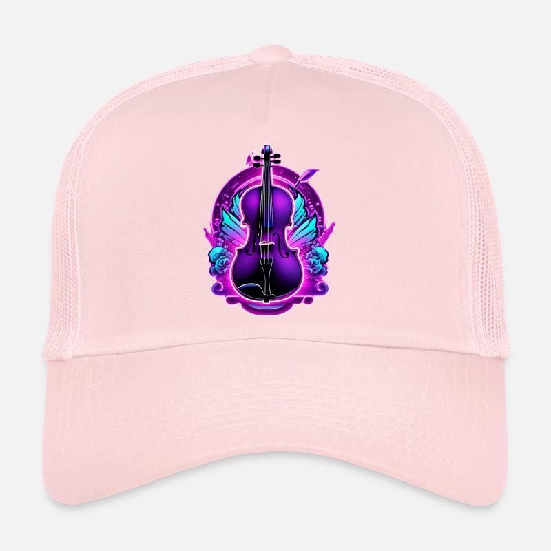 Violin in neon colors Trucker Cap