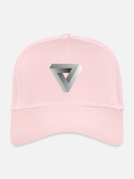 Série PARADOX # 3 - Casquette trucker  - rose pâle - Devant