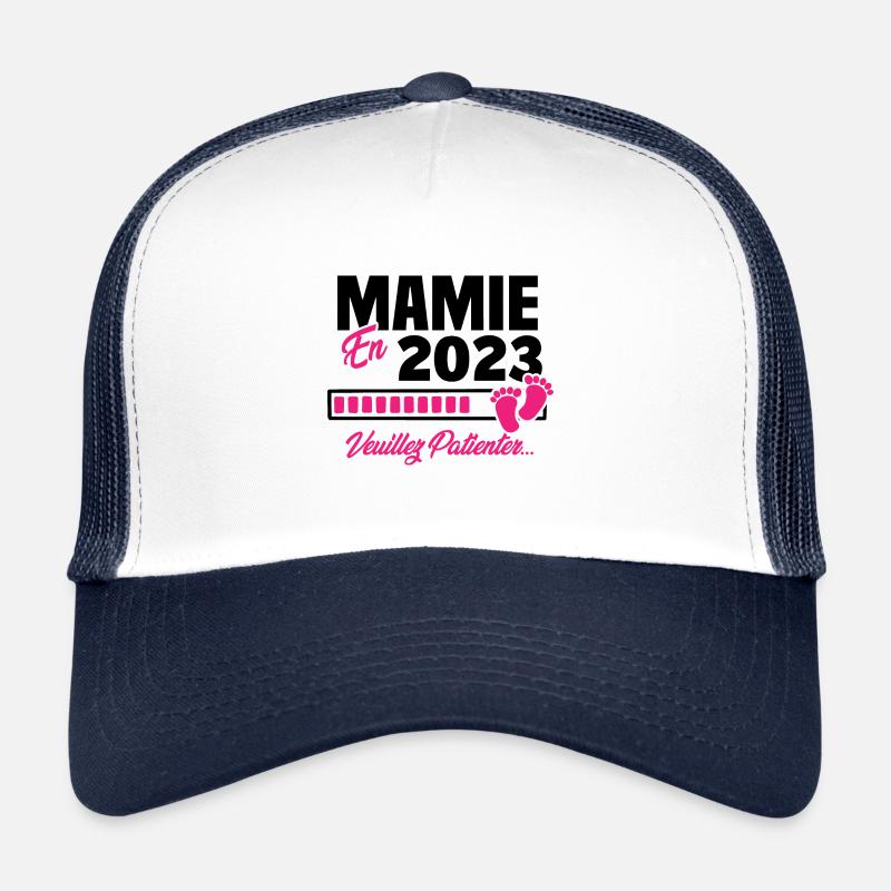 Mamie en 2023 / Cadeau future mamie 2023 Casquette trucker 