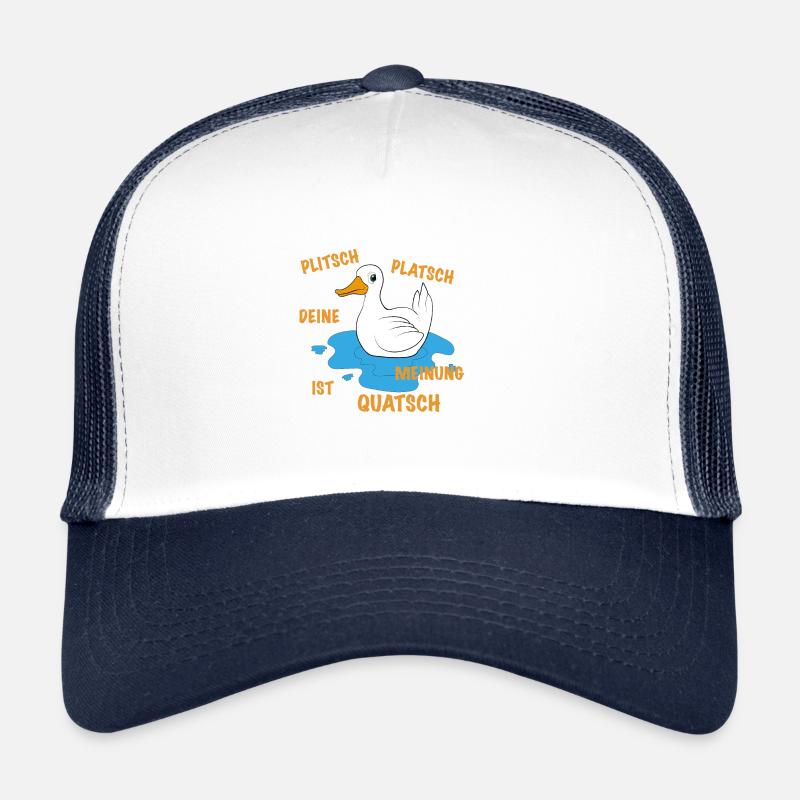 Funny duck saying Trucker Cap