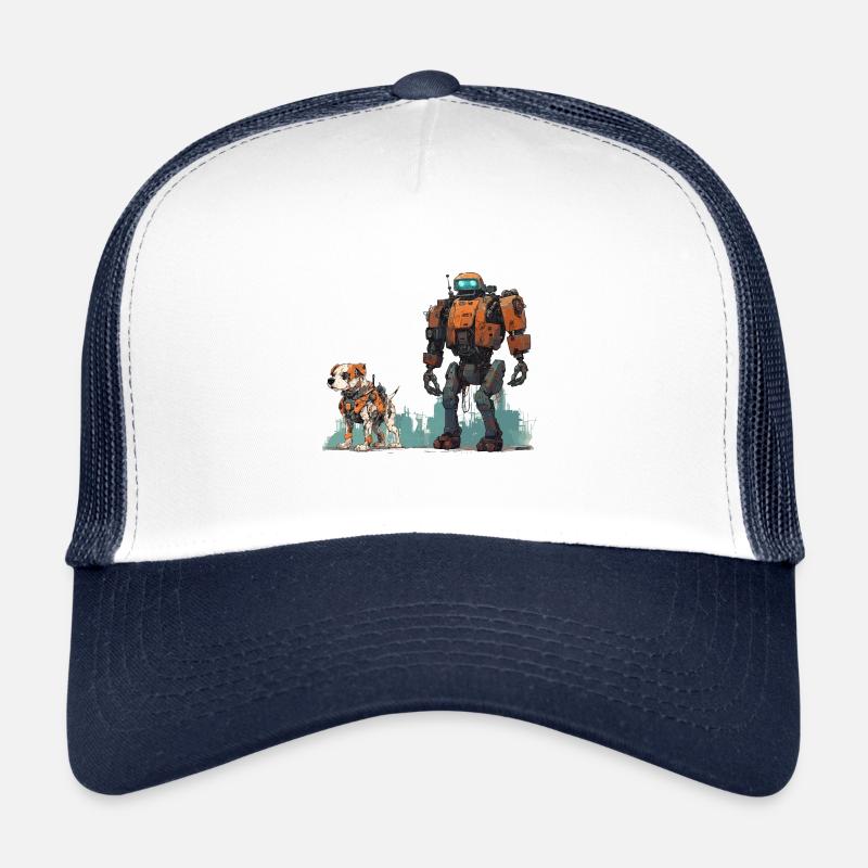 Robot avec Robo Dog SCI-FI Dog Walk Robotics Casquette trucker 