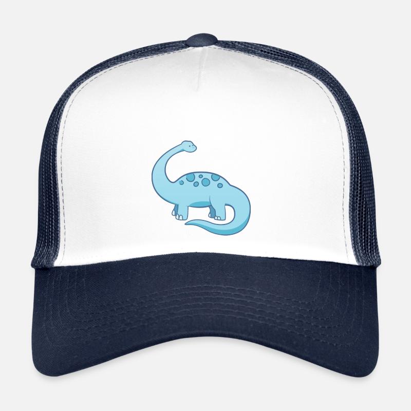 Süßer kleiner blauer Dinosaurier Trucker Cap