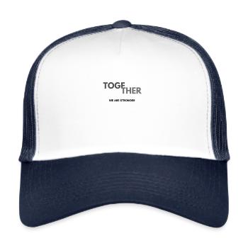 TOGETHER (Cohesion) Tshirt & Gift Family - Trucker Cap - white/navy - Front