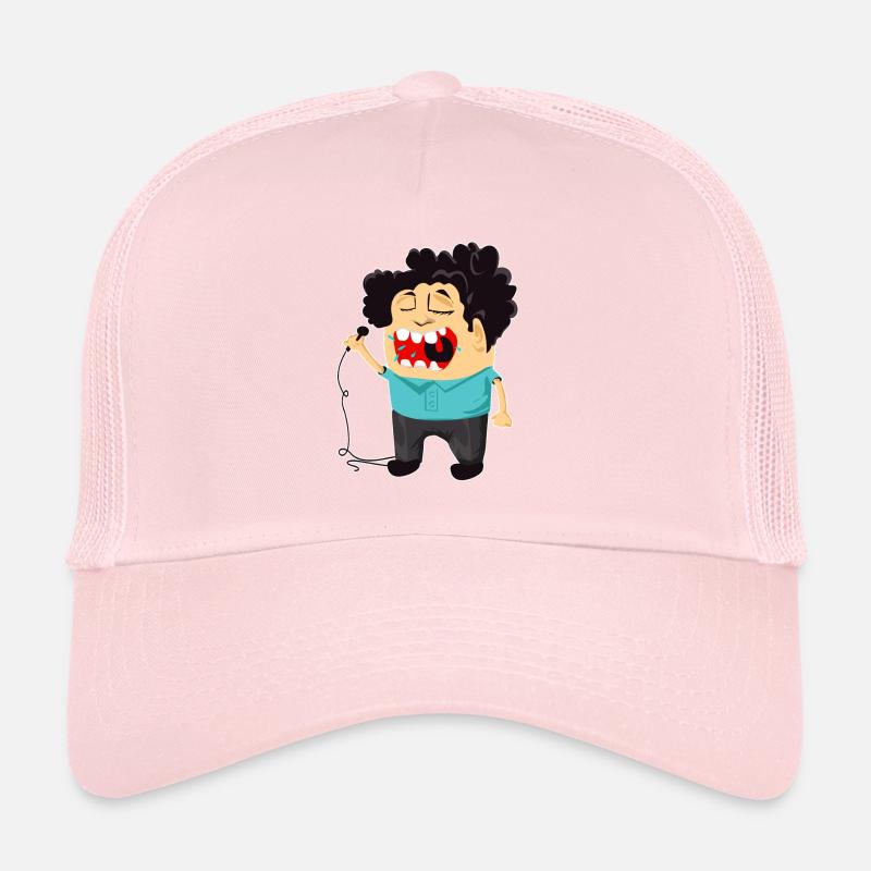Karaoke Sänger Doodle Art Trucker Cap