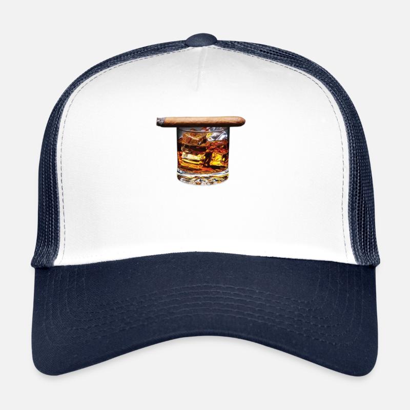 Whiskey And Cigars - Gift For Whiskey Fans Trucker Cap