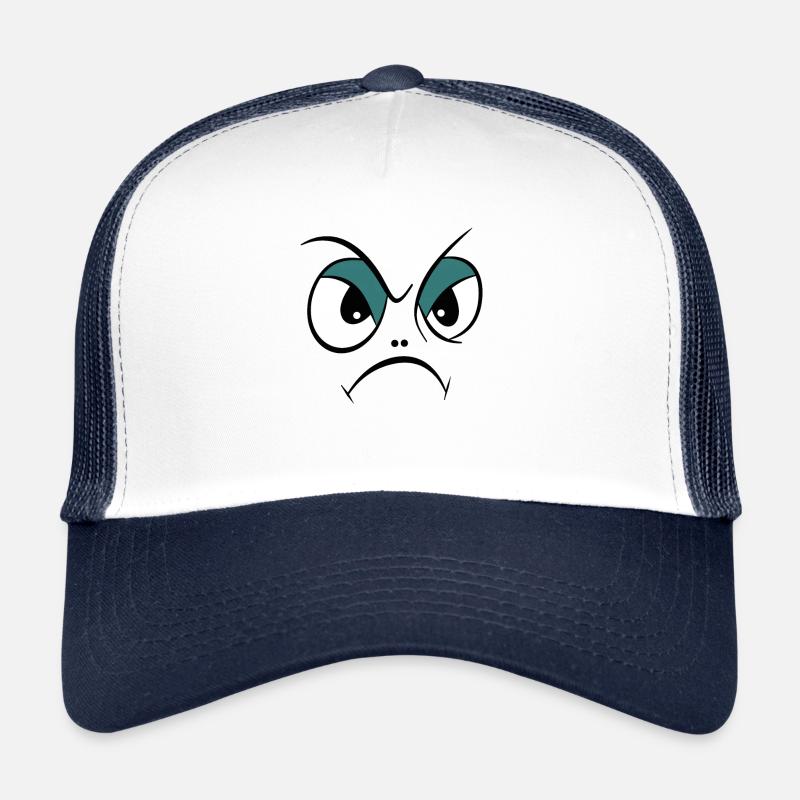 Böser Blick - Trucker Cap - Weiß/Navy