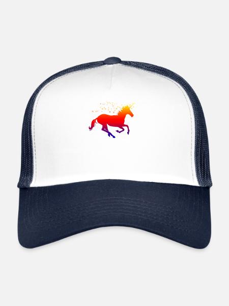 Einhorn Funkeln - Trucker Cap - Weiß/Navy