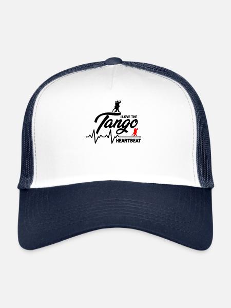 Tango Standard Dance Dancing Dancer Gift - Trucker Cap - white/navy - Front