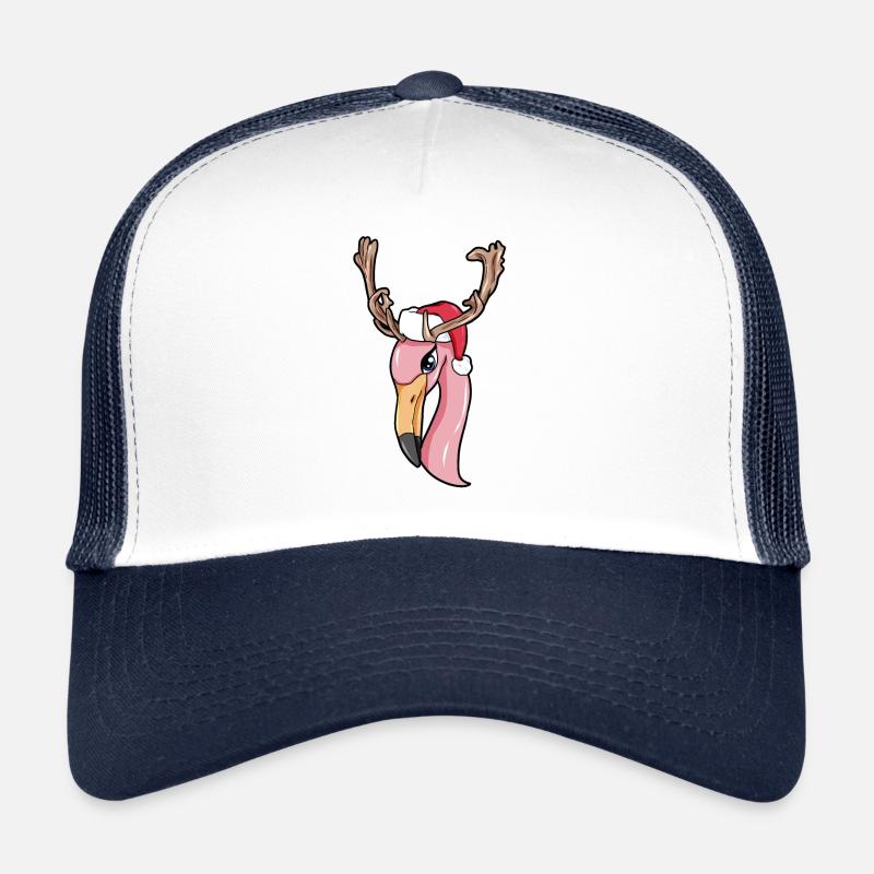 Christmas Flamingo Trucker Cap