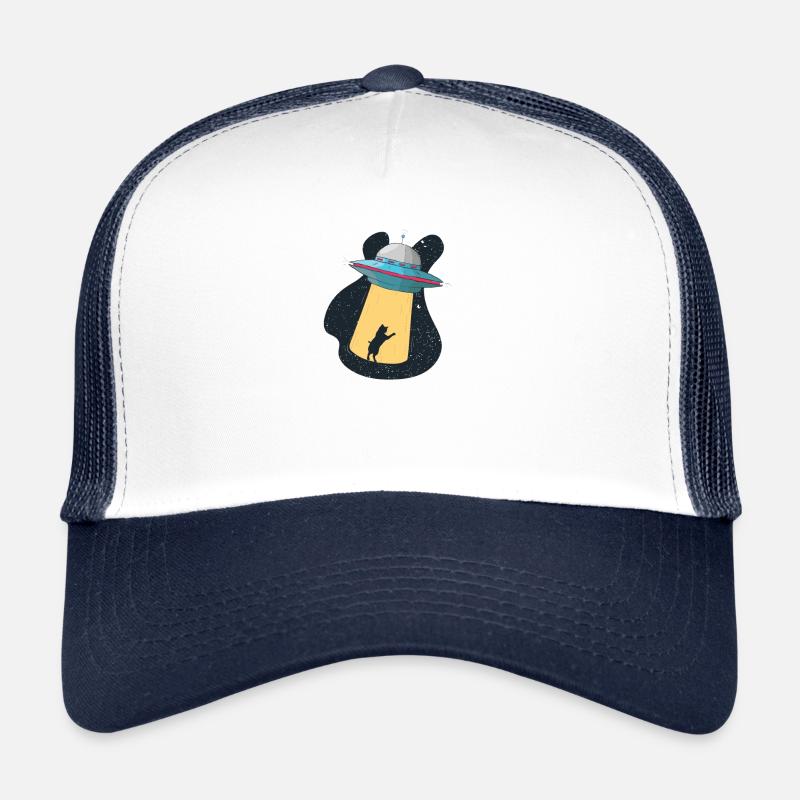 Chat vaisseau spatial espace ciel étranger Casquette trucker 