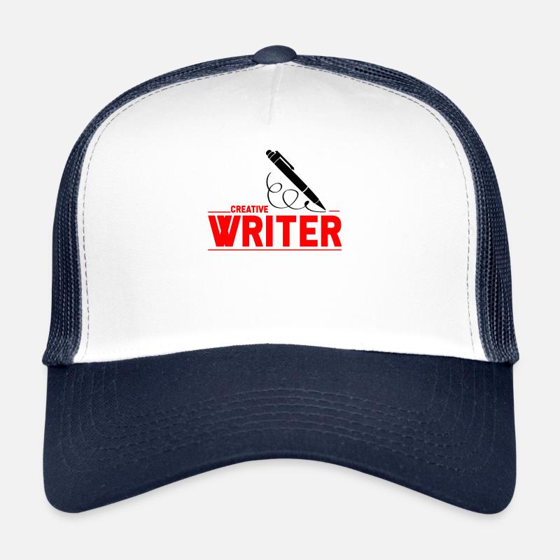 Writer Author Writer Writing Gift Trucker Cap