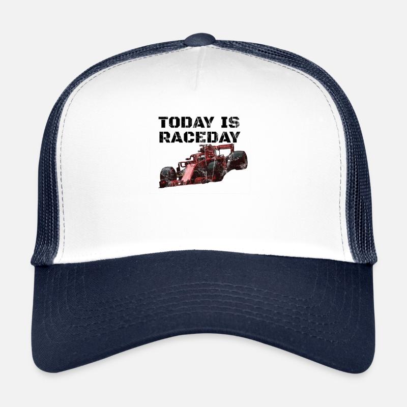 Race car - Trucker Cap - white/navy