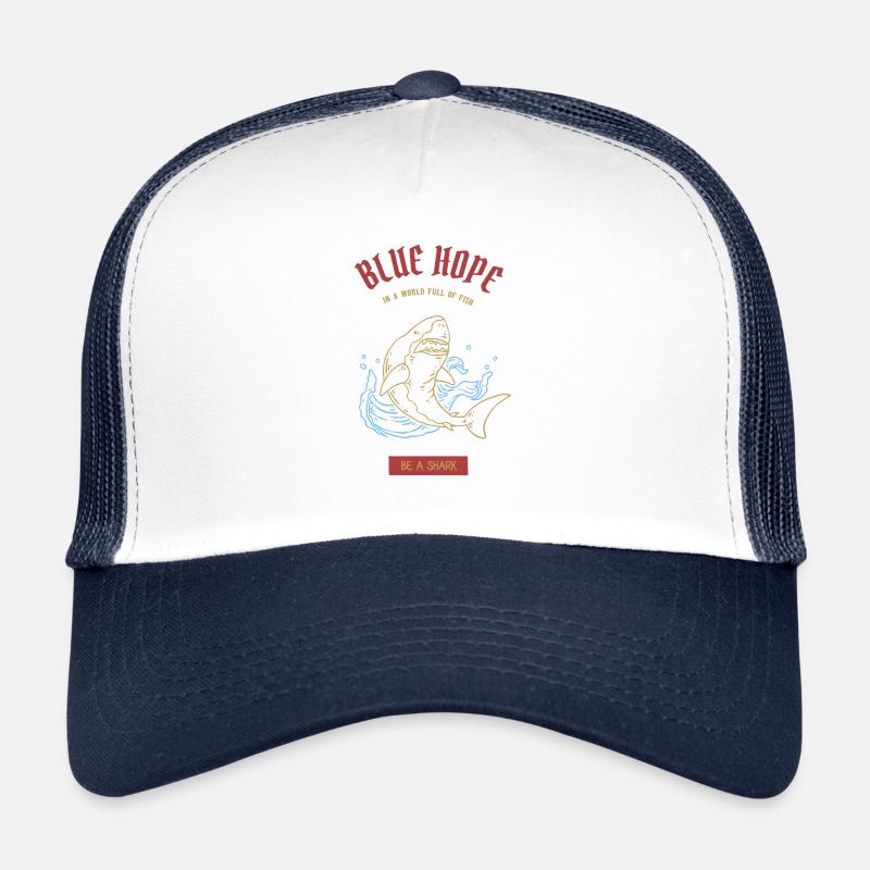 "Espoir bleu" requin | Tshirt & Cadeau Casquette trucker 