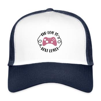 OUR LOVE IS NEXT LEVEL! - Trucker Cap - white/navy - Front
