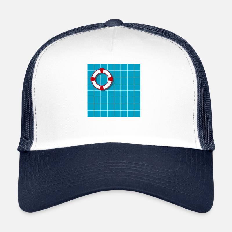 Swimming pool - Trucker Cap - white/navy