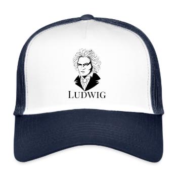 Ludwig van Beethoven - Trucker Cap - white/navy - Front