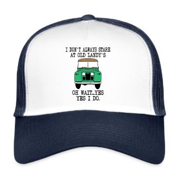 I Stare At Landy s - Trucker Cap - Weiß/Navy - Vorne