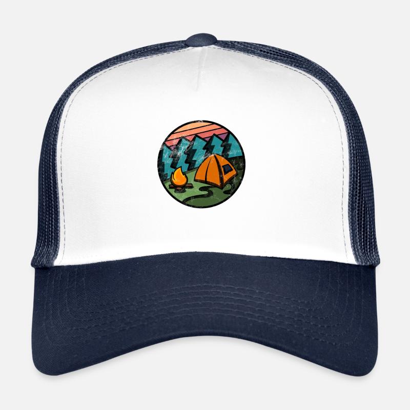 ZELTEN CAMPING BERGE LAGERFEUER ZELT GESCHENK Trucker Cap