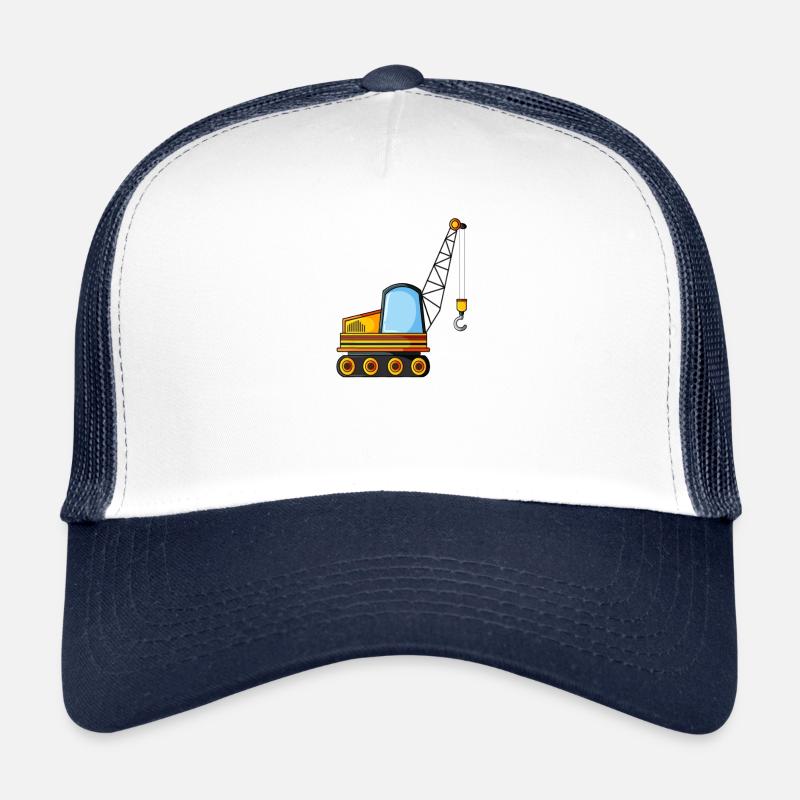 Baustelle Fahrzeug Kran Trucker Cap
