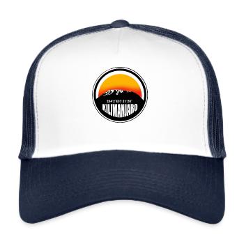 Kilimanjaro Afrika Tansania Climbers - Trucker Cap - Weiß/Navy - Vorne