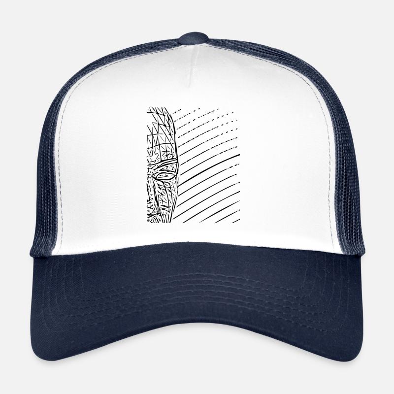 Abstraktes Gesicht Trucker Cap