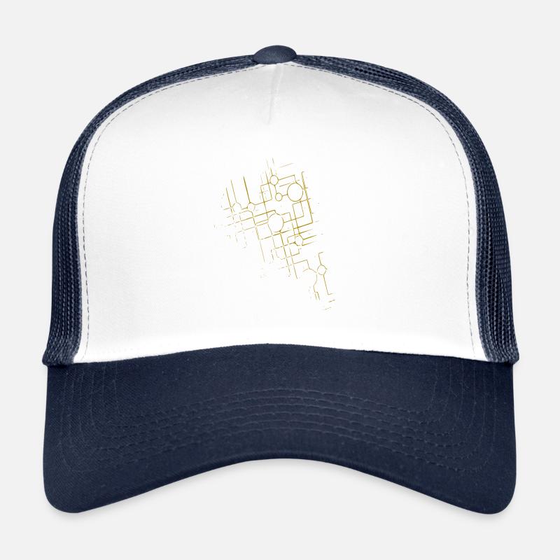 Network - line / gold Trucker Cap
