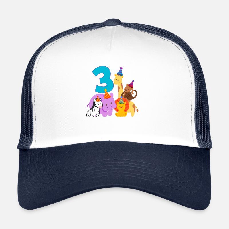 Dschungel 3. Geburtstag Jungen Zoo Trucker Cap