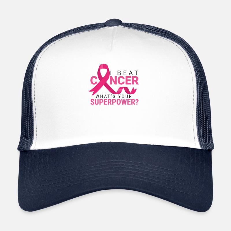 Je bats le cancer Quelle est votre conscience de superpuissance Casquette trucker 