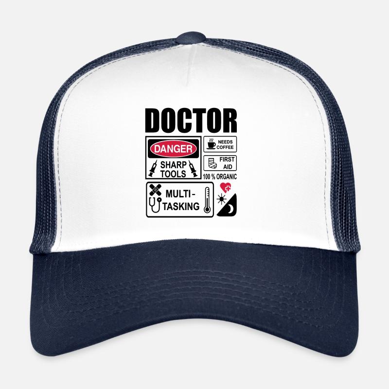DOC - Trucker Cap - Weiß/Navy
