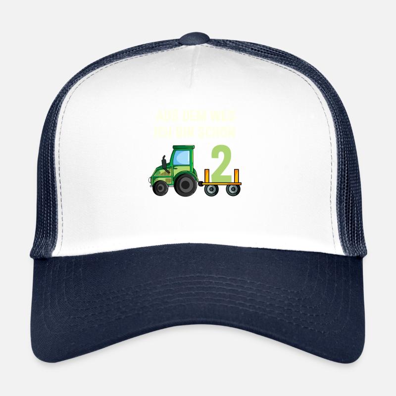 Traktor 2. Geburtstag Jungen 2 Jahre Kinder Trucker Cap