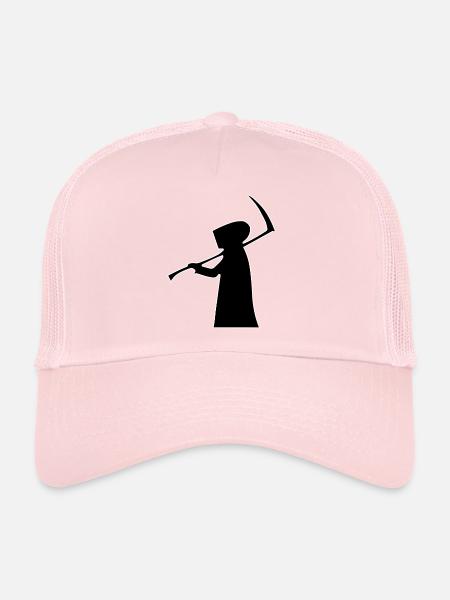 Grim Reaper Grim Reaper Gift Gift Middle Ages - Trucker Cap - pale pink - Front