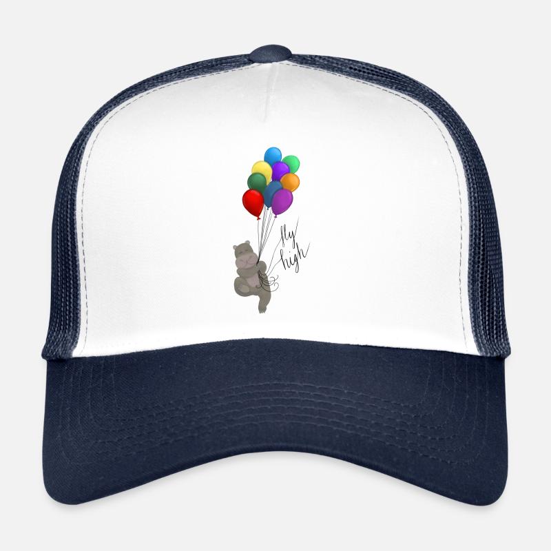 "Fly high" hippopotamus Trucker Cap